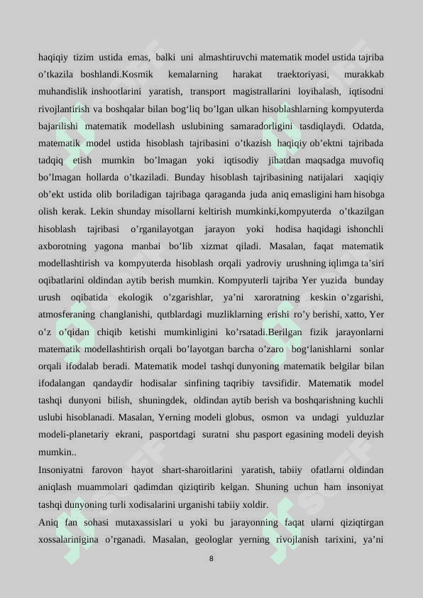 DIFFERENSIAL TENGLAMALARNI TAQRIBIY YECHISH USULLARI 8