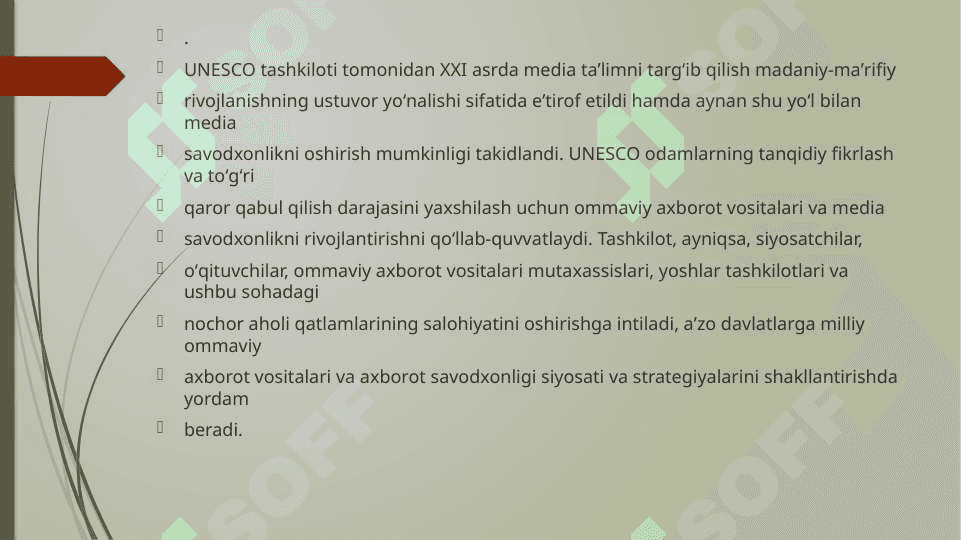 media va mediya savodxonlik 6