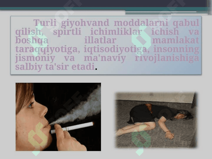 Zararli odatlar 3