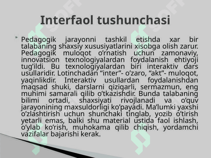 Interfaol metodlar va ularning mohiyati 3