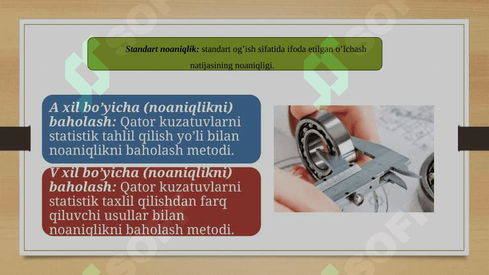 O`lchashlar noaniqligini baholash 5