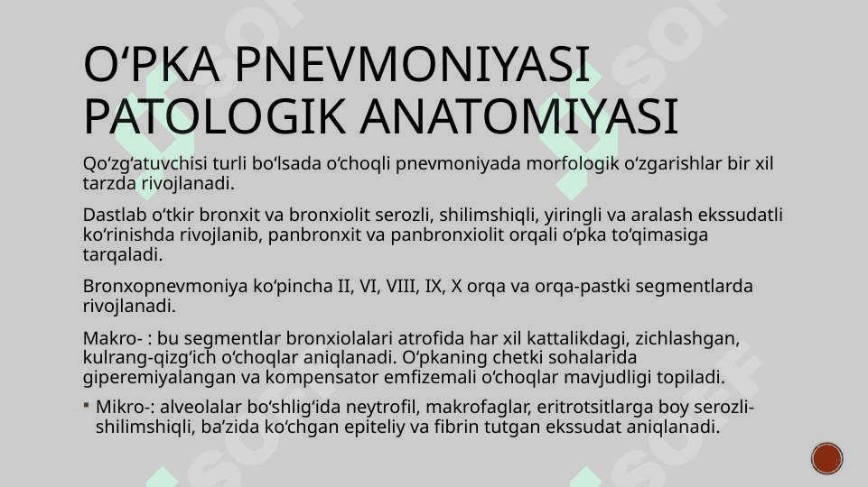 Oʻpka kasallilari patanatomiya 5