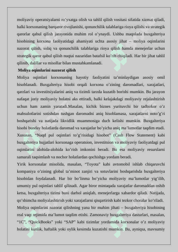 Buxgalteriya hisobini ahamiyati va maqsadi 8