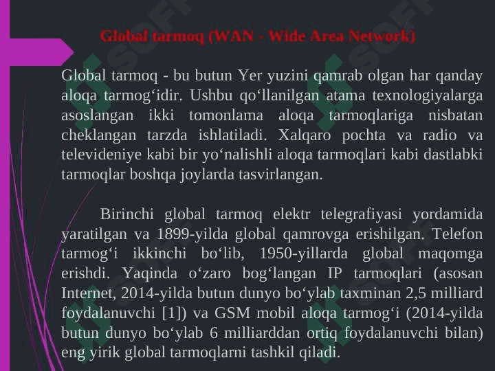 Global tarmoq. 3