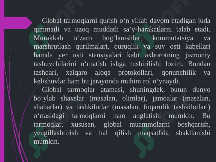 Global tarmoq. 4