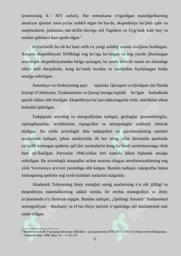 Xorazm etnografik ekspeditsiyasi 5