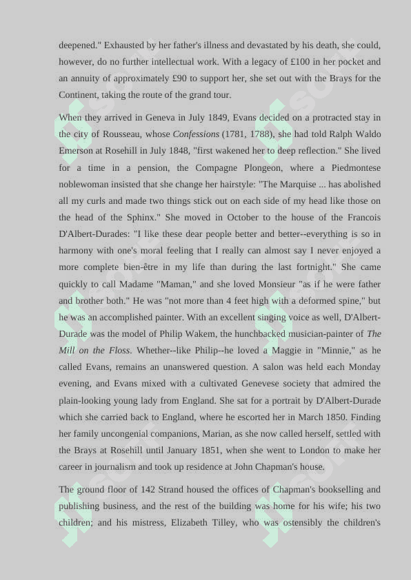 George Eliots novel. 7