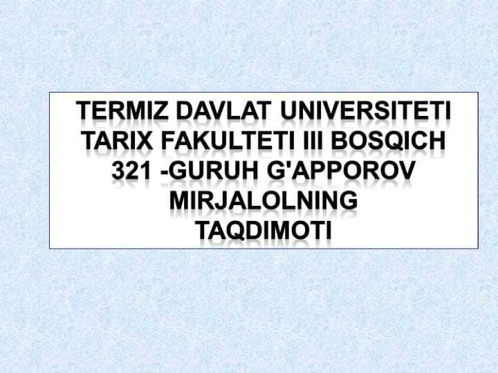 Tasvirlash  kreativ shaxs tavsifi