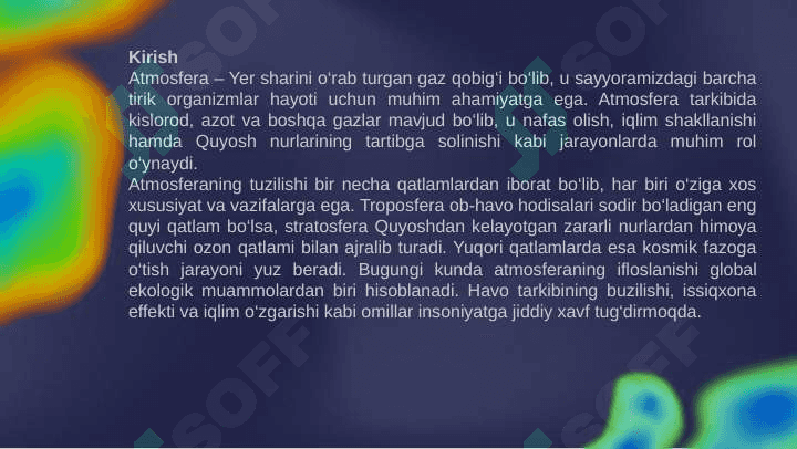 Atmosfera va uning tuzilishi 2
