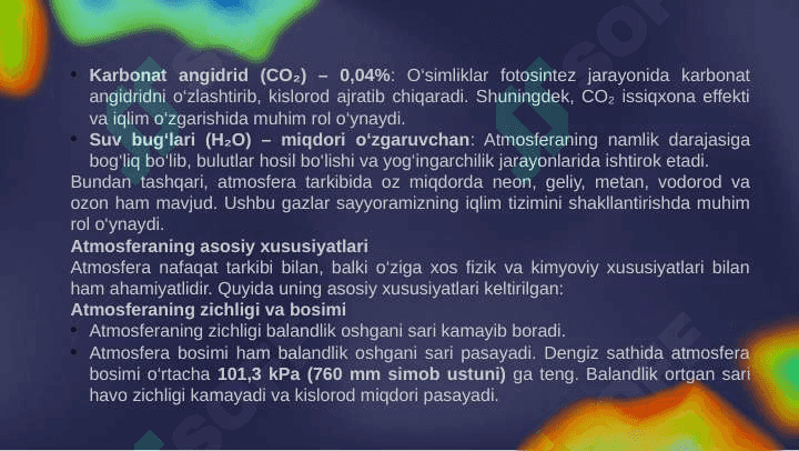 Atmosfera va uning tuzilishi 7