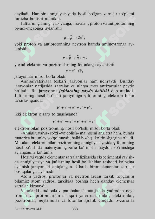 Elementar zarralar haqida 7