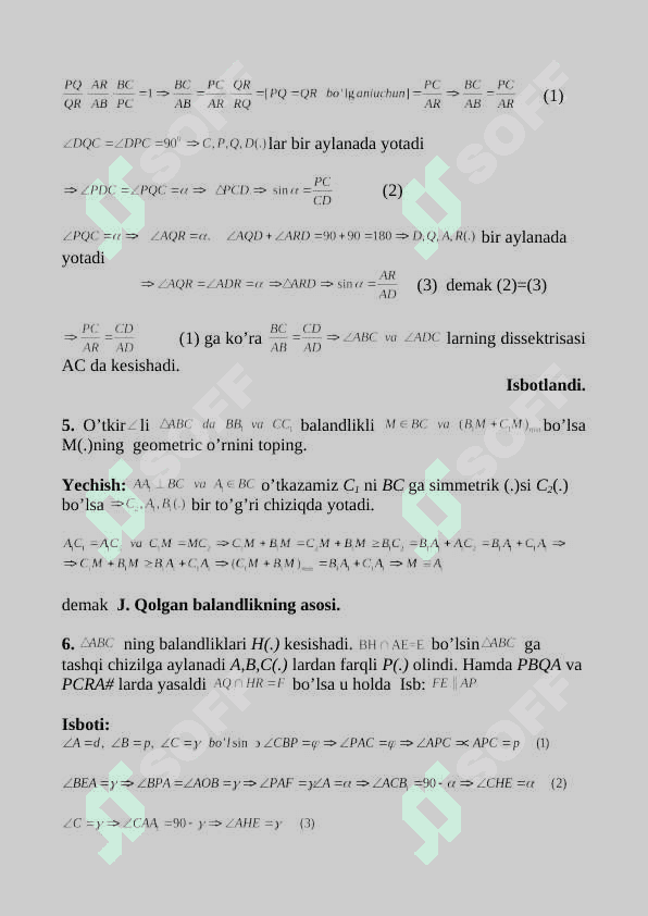 Matematikada olimpiada masalalari, yechimlari bilan 3