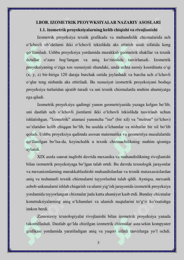 Detalning izometrik proyeksiyalari 5