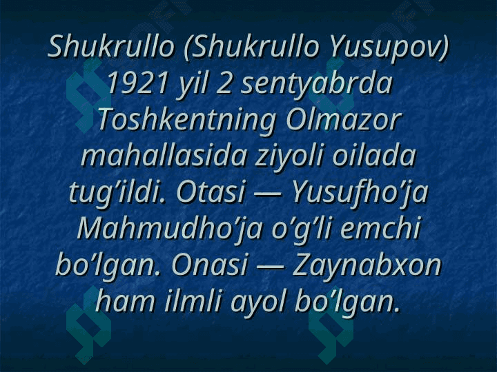 Shukurullo hayoti va ijodi 5