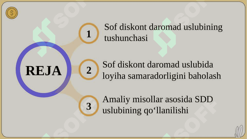 Sof diskont daromad uslubida loyiha samaradorligini baholash 2