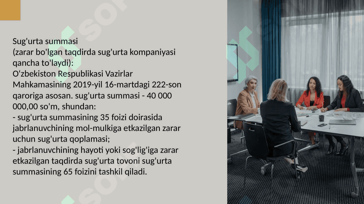 MAVZU: INSON INSURANCE 4