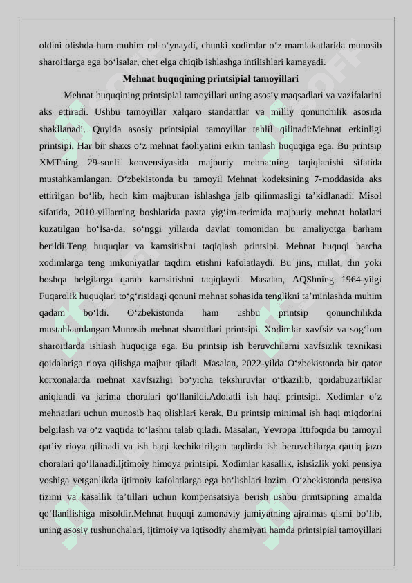 Iqtisodiyotning ayrim tarmoqlari xodimlari va ayrim kasblar egalari mehnatini huquqiy jihatdan tartibga solishning o‘ziga xos xususiyatlar 25 5
