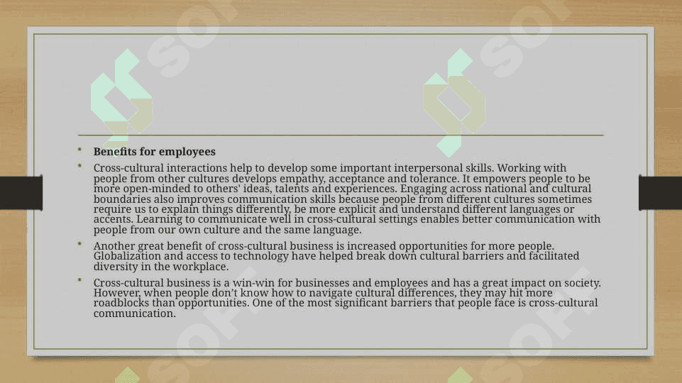 BUSINESS ACROSS CULTURES 8