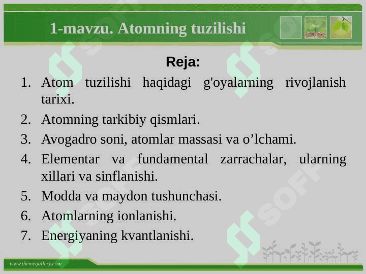 Atomning tuzilishi 2