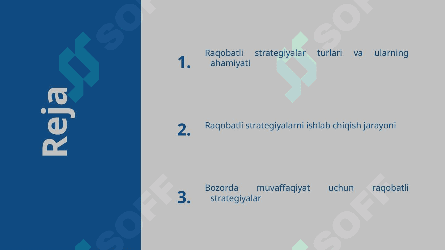 Raqobatli strategiyalar 2
