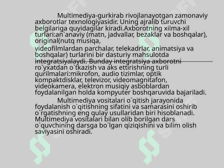WINDOWS MUHITIDA MULTIMEDIYA IMKONIYATLARI 3