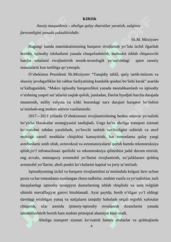Yer usti transport tizimlari va ularning ekspluatatsiyasi 4