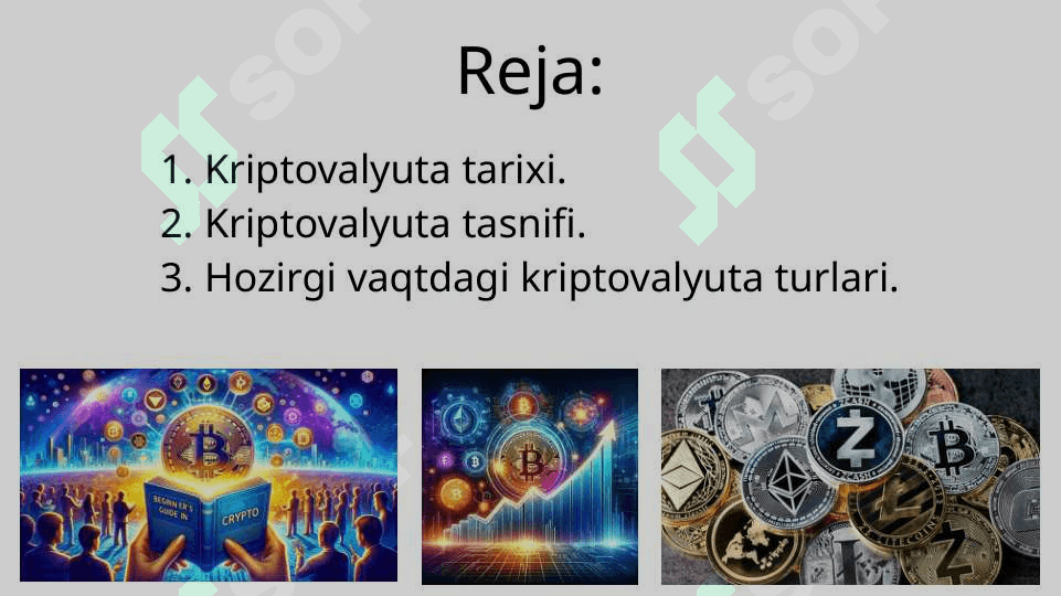 Kriptovalyutalar tarixi va tasnifi 2