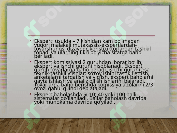 Mahsulot sifati va  uni boshqarish 4