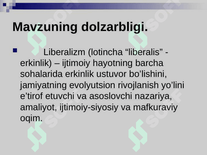 Iqtisodiy liberalizm slayd 2