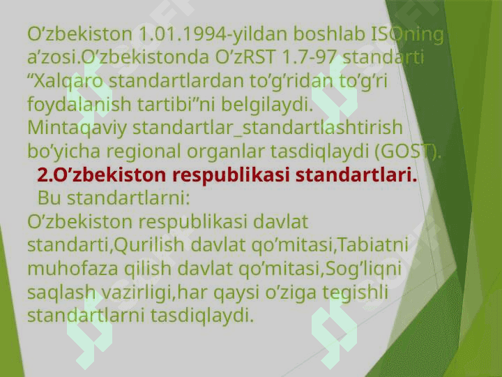 Metrologiya, standartlashtirish 3