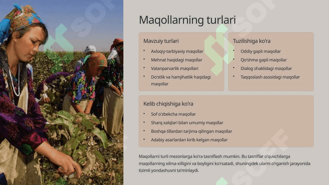 Maqol o'rganish metodikasi 3