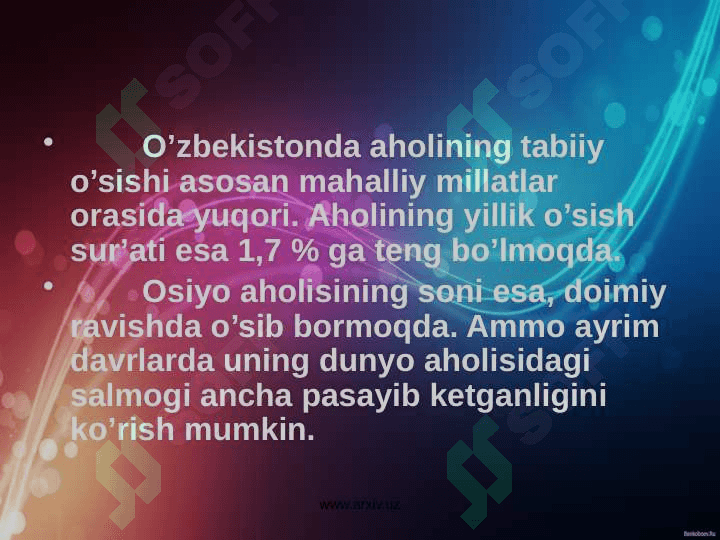 DEMOGRAFIYA VA EKOLOGIYA 4