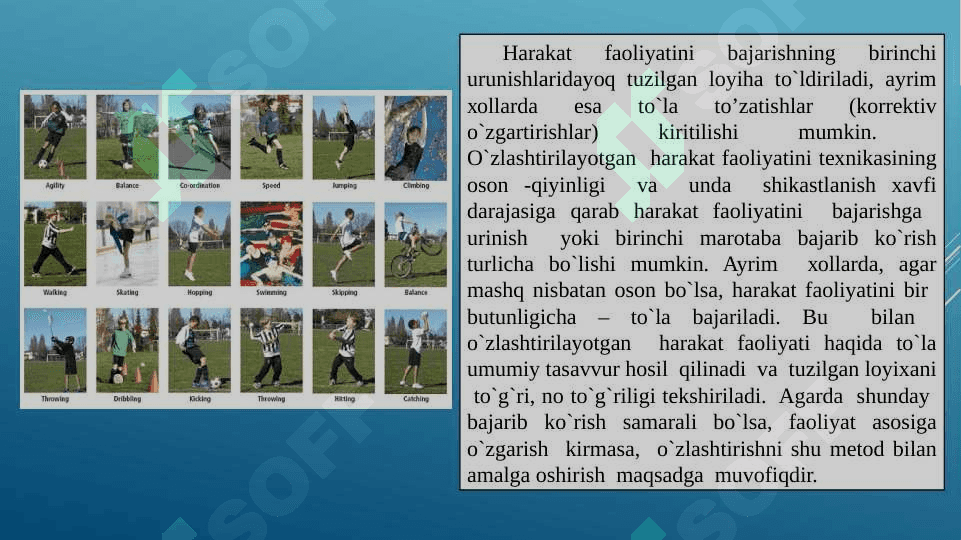 Dastlabki o‘rgatish bosqichi 2
