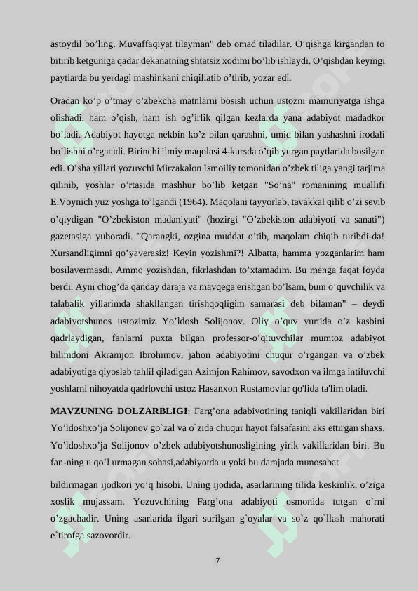 Yo'ldosh Solijonovning adabiy-tanqidiy faoliyati 6