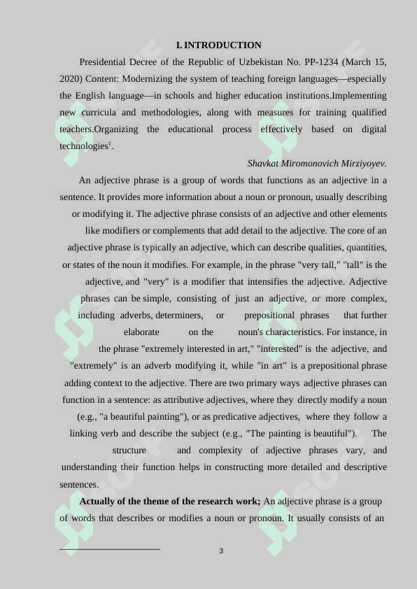 ADJECTIVE PHRASE AND ITS TYPES 3