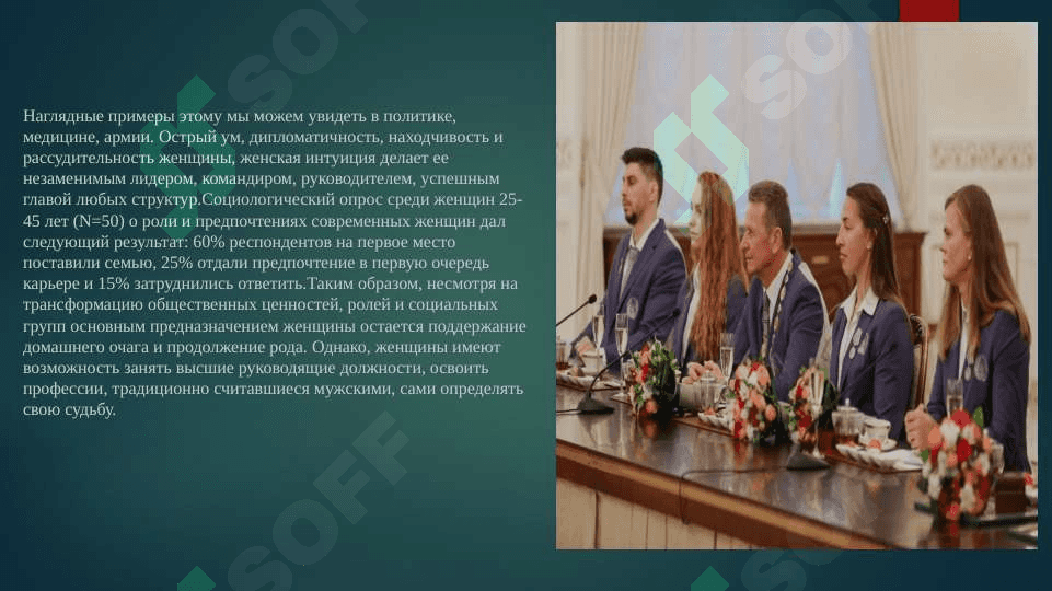 Роль женщины в современном обществе 3
