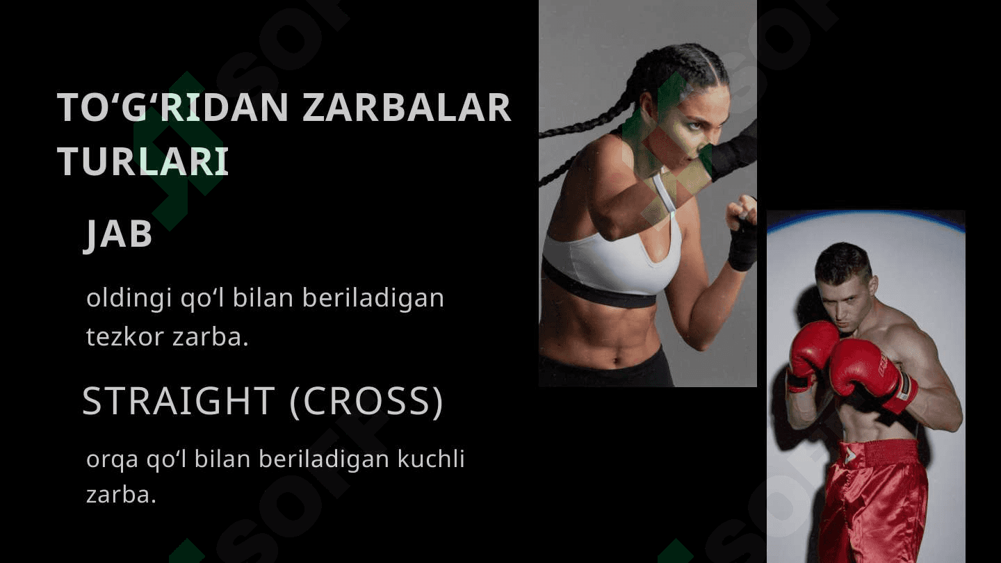 Boks to'g'ridan zarbalar 4