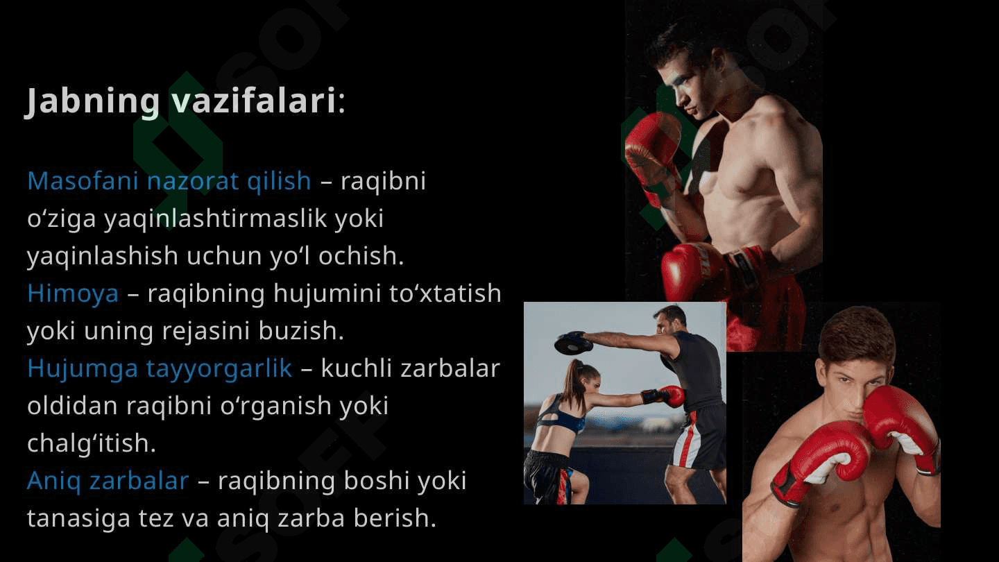 Boks to'g'ridan zarbalar 6