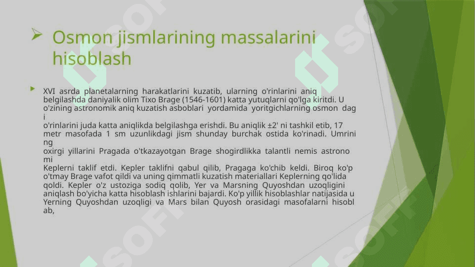 Kepler qonunlari 2