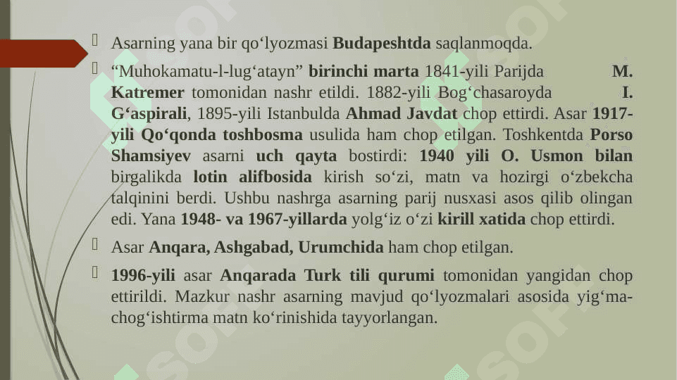 O‘zbek lug‘atchiligining eski o‘zbek tili davri 6