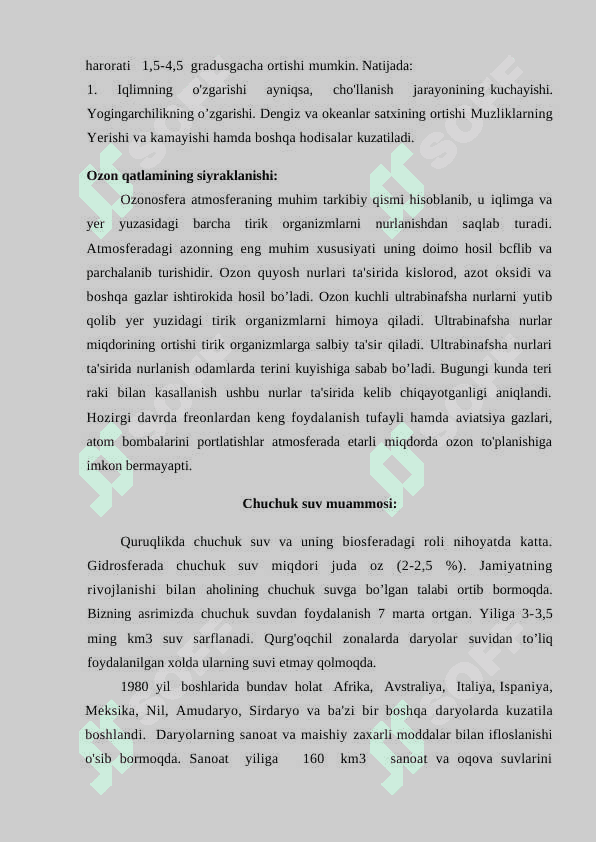 Hozirgi zamon ekologik muammolari 3