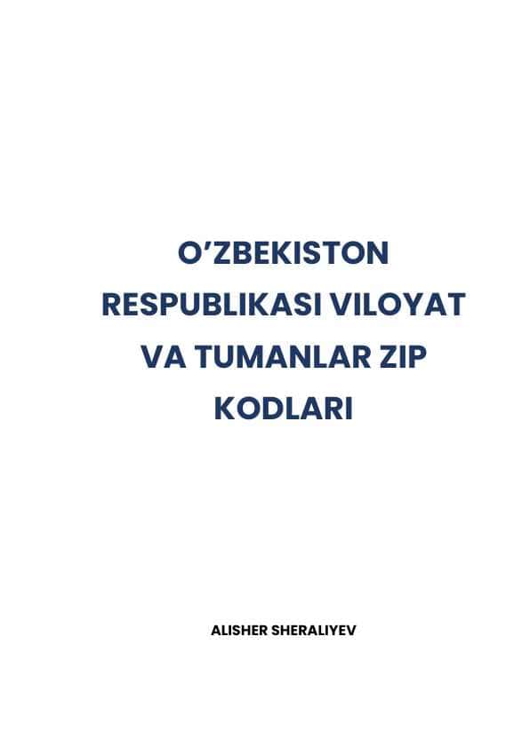 Zip kodlar ro'yxati