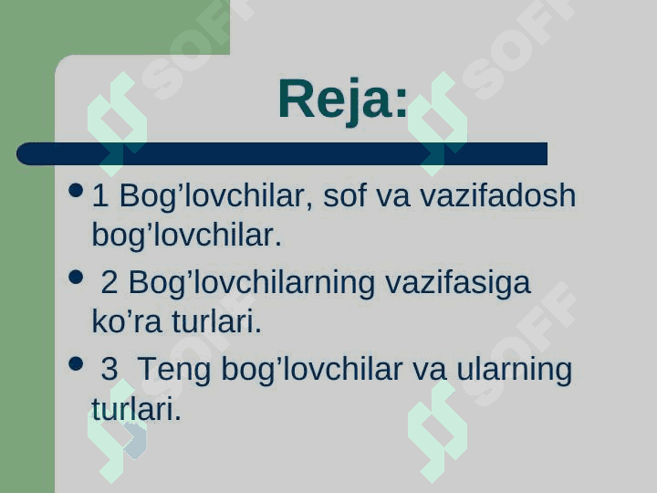 Bog'lovchilar 2