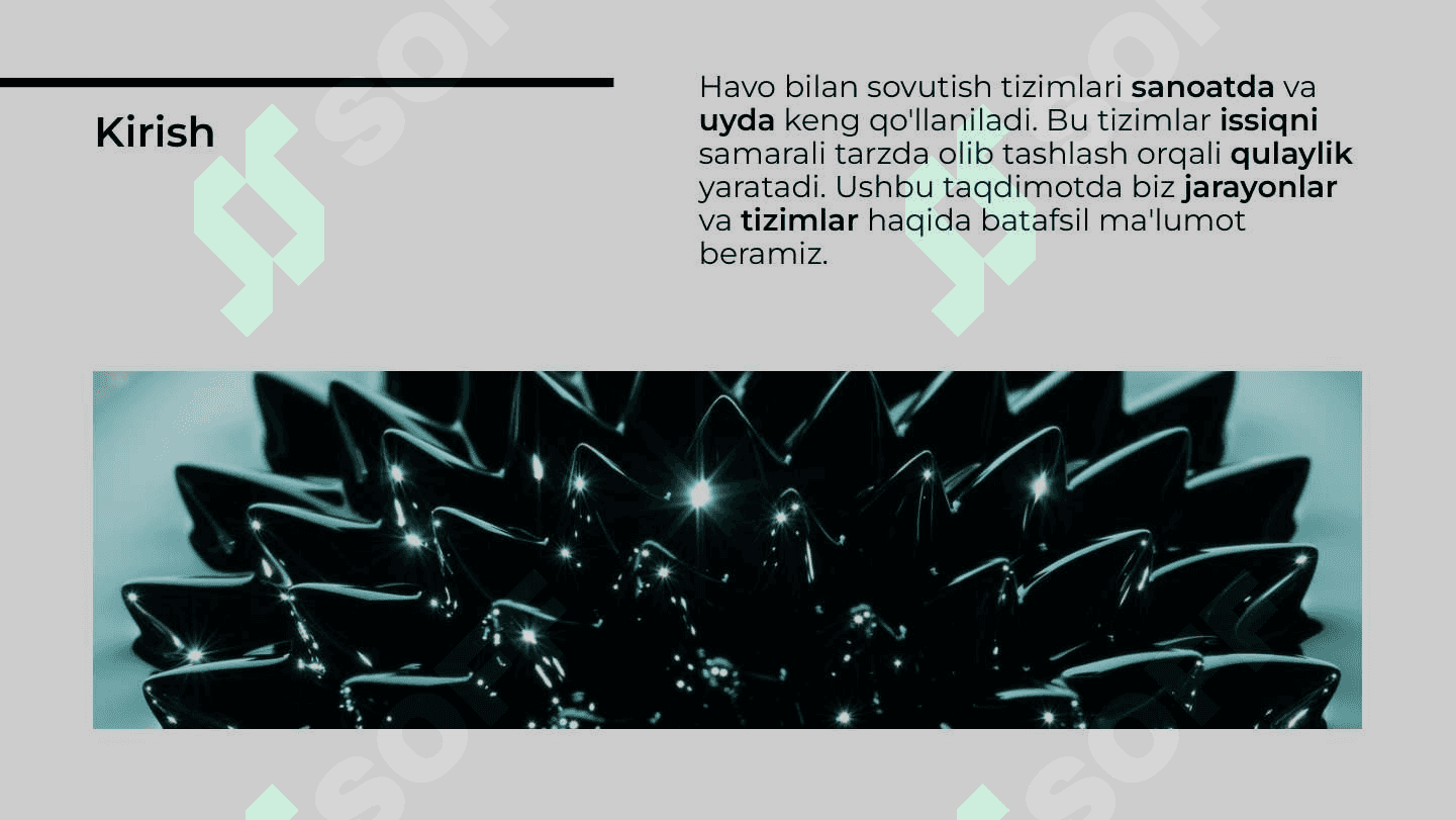 Havo bilan sovutish jarayoni 2