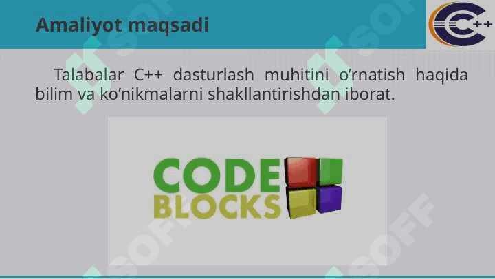Dasturlash asoslari. C++. 1 - amaliyot 2