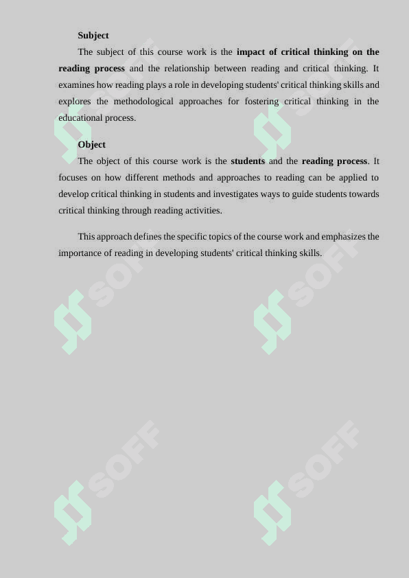 The role of critical thinking in reading 4
