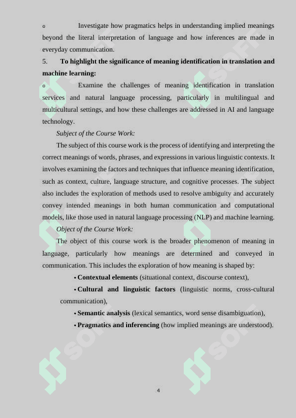 Identifying the correct meanings 4