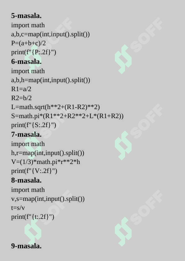 Algo.ubtuit.uz 1-10-misollar yechimi 2