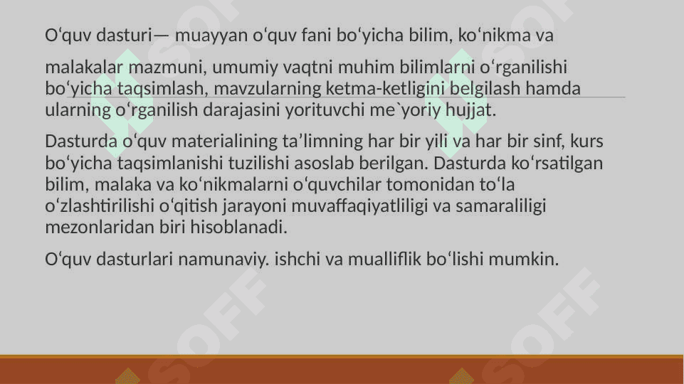 TA’LIM MAZMUNIni belgilash 6