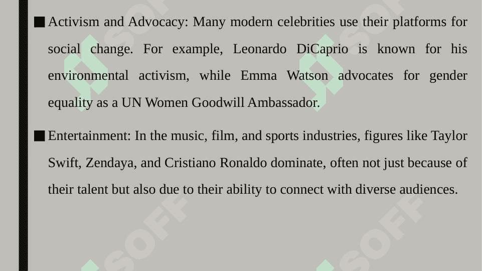 Modern celebrities 7